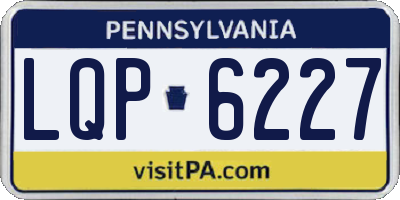 PA license plate LQP6227