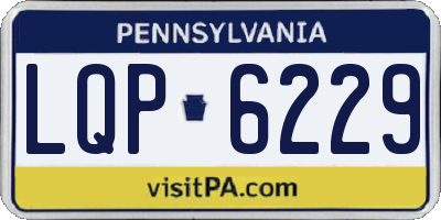PA license plate LQP6229