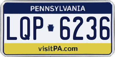 PA license plate LQP6236
