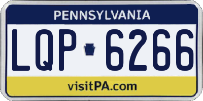 PA license plate LQP6266