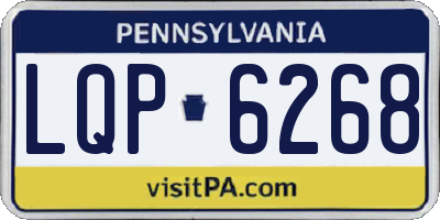 PA license plate LQP6268