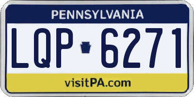 PA license plate LQP6271