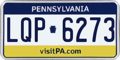 PA license plate LQP6273