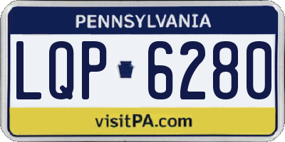 PA license plate LQP6280