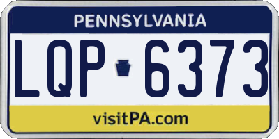 PA license plate LQP6373