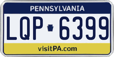 PA license plate LQP6399