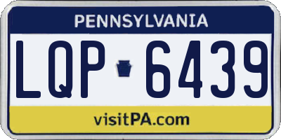 PA license plate LQP6439