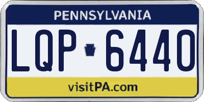 PA license plate LQP6440