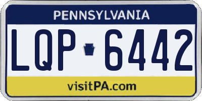PA license plate LQP6442