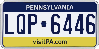 PA license plate LQP6446
