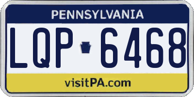 PA license plate LQP6468