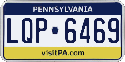 PA license plate LQP6469