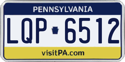 PA license plate LQP6512