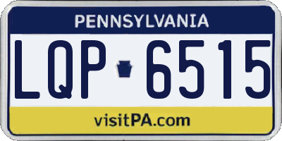 PA license plate LQP6515