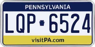 PA license plate LQP6524