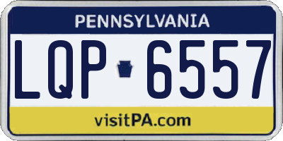 PA license plate LQP6557