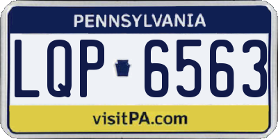 PA license plate LQP6563