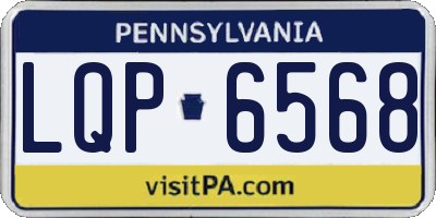 PA license plate LQP6568