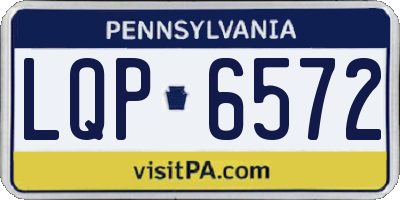 PA license plate LQP6572