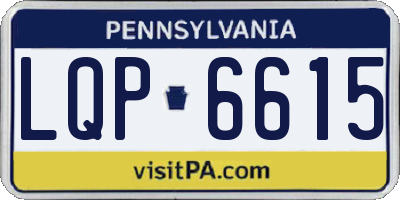 PA license plate LQP6615