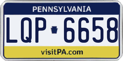 PA license plate LQP6658