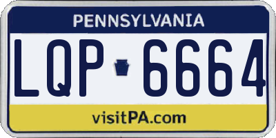 PA license plate LQP6664