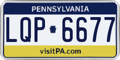 PA license plate LQP6677