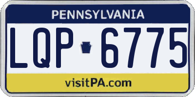 PA license plate LQP6775