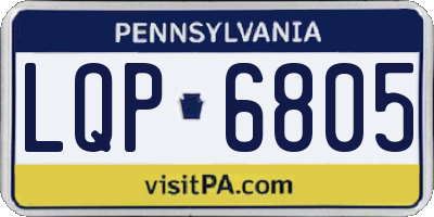 PA license plate LQP6805
