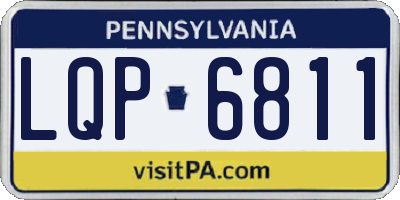 PA license plate LQP6811