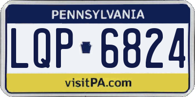PA license plate LQP6824