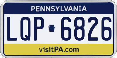 PA license plate LQP6826