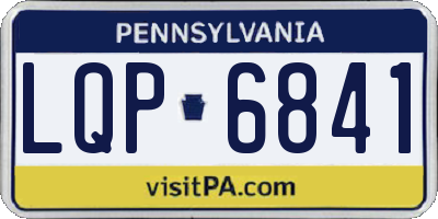 PA license plate LQP6841