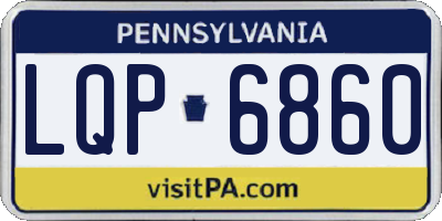PA license plate LQP6860