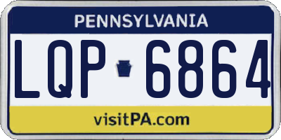 PA license plate LQP6864