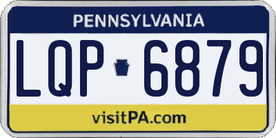 PA license plate LQP6879