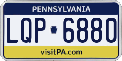 PA license plate LQP6880