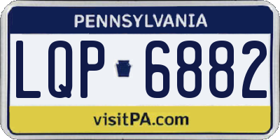 PA license plate LQP6882