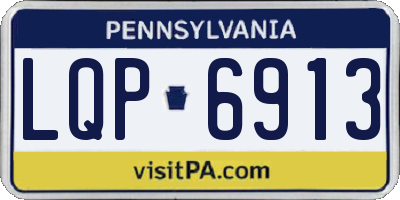 PA license plate LQP6913