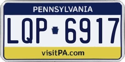 PA license plate LQP6917