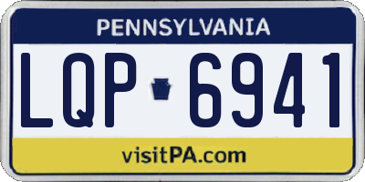PA license plate LQP6941
