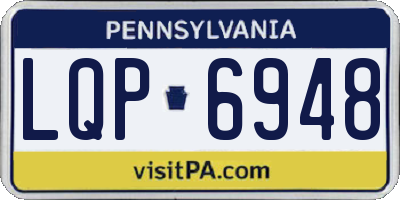 PA license plate LQP6948