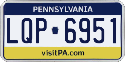 PA license plate LQP6951