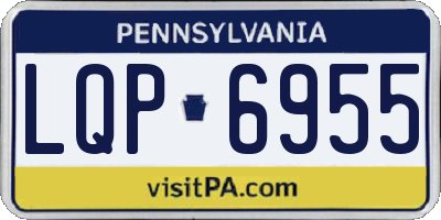 PA license plate LQP6955