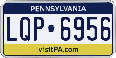 PA license plate LQP6956