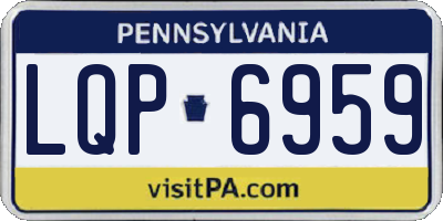 PA license plate LQP6959