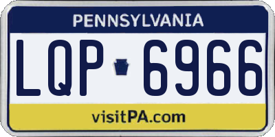 PA license plate LQP6966