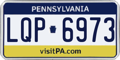 PA license plate LQP6973