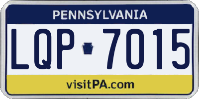 PA license plate LQP7015