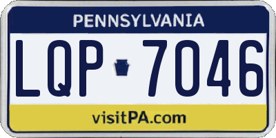 PA license plate LQP7046